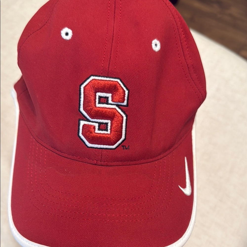 Nike Dri Fit Stanford Red Cap with Embroidered S